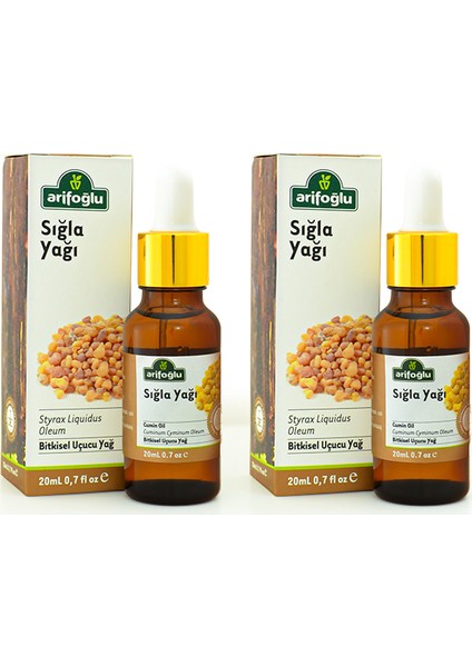 Sığla (Günlük) Yağı 20 + 20 ml 2'li Set