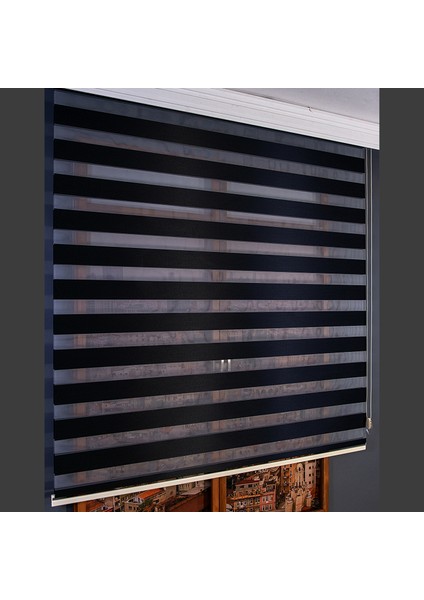 Aniper Zebra Perde Siyah Bamboo 80x200 cm