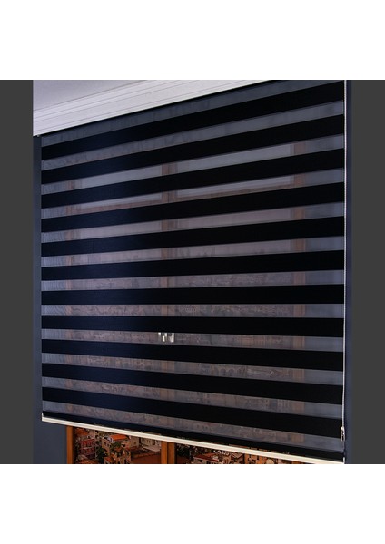 Aniper Zebra Perde Siyah Bamboo 80x200 cm