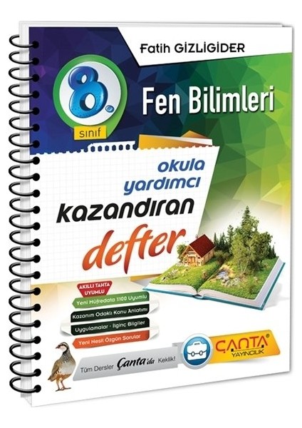 8. Sınıf Fen Bilimleri Kazandıran Defter