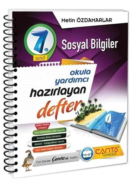 Çanta Yayınları 7. Sınıf Sosyal Bilgiler Hazırlayan Defter