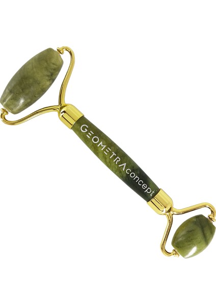 Geometra Derma Jade Roller Premium Yeşim Taşı Masaj Aleti