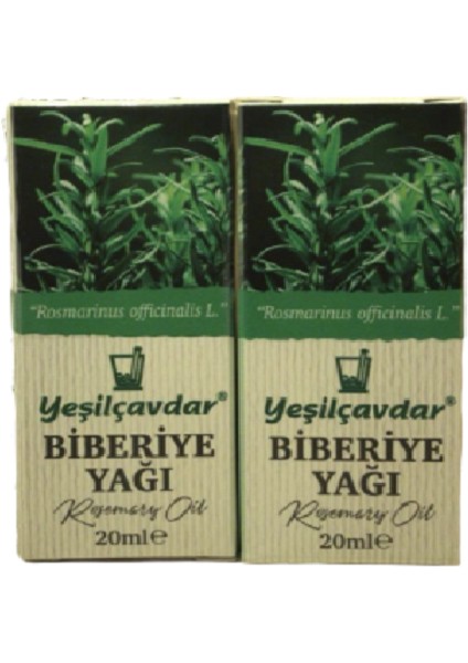 Biberiye Yağı 20 ml x 2'li