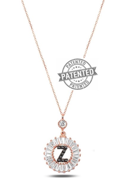Öze Dönüş Baget Taşlı Rose Z Harfi Kolye fiyatları