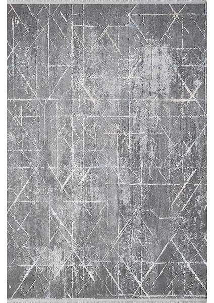 Mood Koleksiyonu Md00C Gri 120 x 180 cm Saçaklı Modern Halı