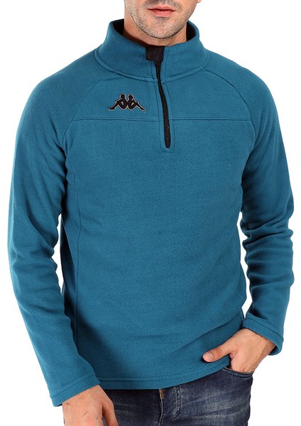 Erkek Yarım Fermuarlı Polar Cento687B Petrol