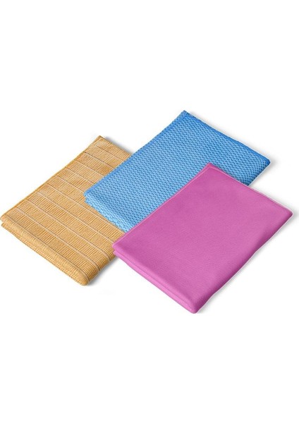 Silva Mikrofiber Mop 3 Lü Set + 3 Lü Süper Temizlik Bezi