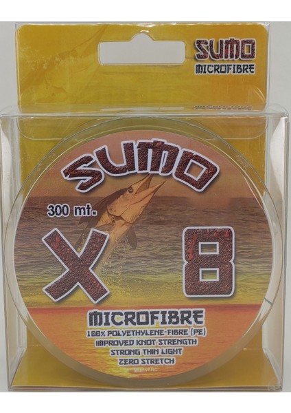 Sumo X8 İp Misina 300 mt Polietilen Micro Fiber İp Misina Yeşil