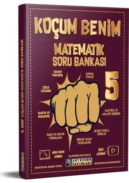 Antrenor Yayınları Koçum Benim 5.sınıf Matematik Soru Bankası