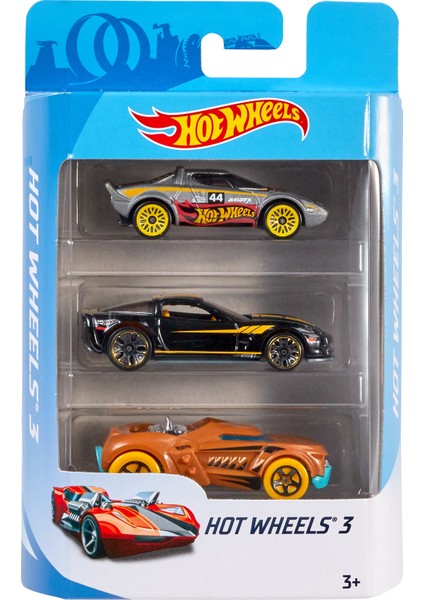 Üçlü Araba Seti - Geniş Ürün Yelpazesi, Oyuncak Araba Koleksiyonu, 1:64 Ölçek K5904