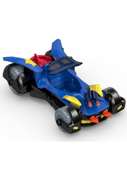 DC Super Friends Delüks Batmobil, Batman Aksiyon Figürü ve 3 Adet Fırlatıcılı DHT64