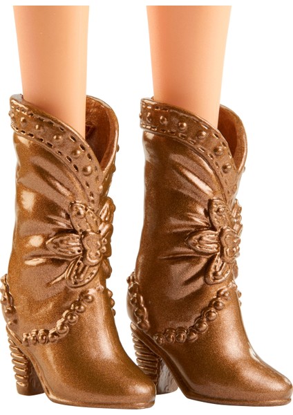 Fashionistas Bebek ve Aksesuarları Sarışın Çiçekli Elbiseli FXL52