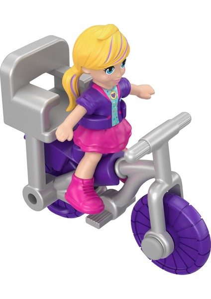 Pollyville Evi, 4 Katlı, 5 Odalı, 4 Gizli Sürprizli, 11 Aksesuarlı GFP42