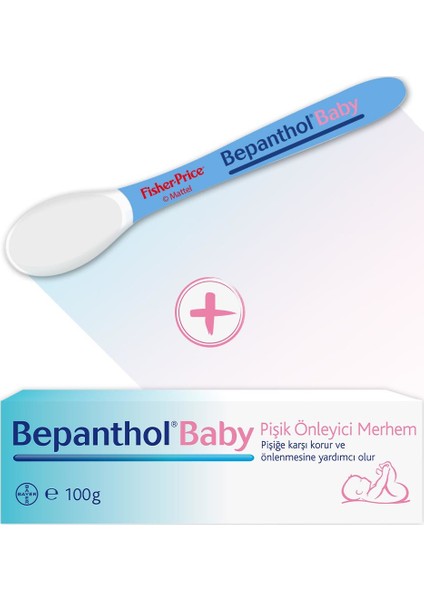 Baby Pişik Merhemi 100gr Fisher Price Mavi Mama Kaşığı Hediye !