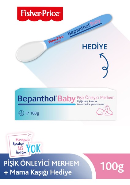 Baby Pişik Merhemi 100gr Fisher Price Mavi Mama Kaşığı Hediye ! fırsatları