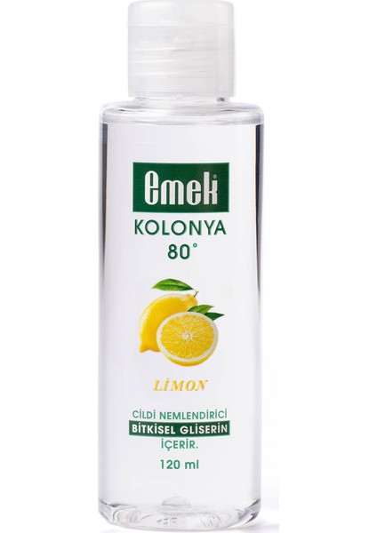 Gliserinli Kolonya Limon Ekonomik Paket 15 Adet 120 ml