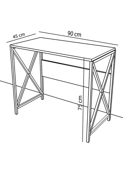 Bella Çalışma Masası - Meşe
