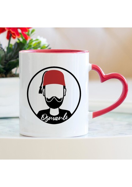 Osmanlı Kalpli Kupa Bardak