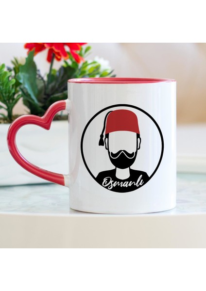 Osmanlı Kalpli Kupa Bardak
