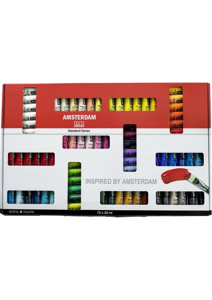 Amsterdam Akrilik Boya Seti 72 Renk x 20 ml.