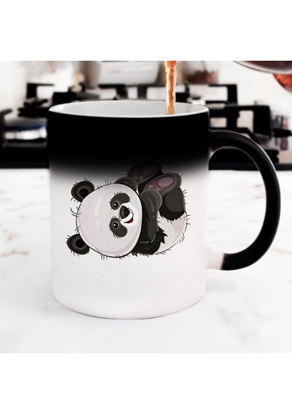 Sevimli Panda Sihirli Kupa Bardak