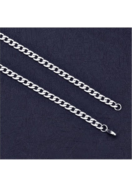Gemici Erkek Zinciri Kolye 7 mm 56 cm Gümüş Renk modelleri