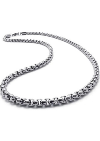 Iç Içe Geçmeli Alaşım Erkek Kolye Zincir 3mm 65CM fiyatları