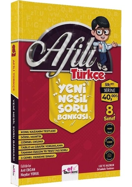 Efx 8. Sınıf Afili Türkçe Yeni Nesil Soru Bankası