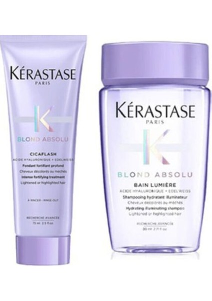 Blond Absolu Cicaflash Saç Kremi 75 ml + Şampuan 80 ml