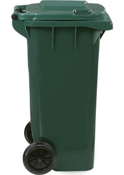 Çöp Kovası 120 lt Yeşil Renk Kapaklı Tekerlekli fiyatları