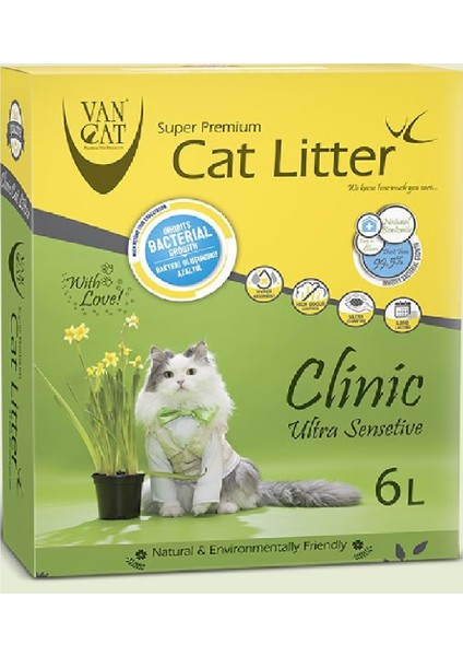 Box Clinic Kokusuz Kedi Kumu 6 lt