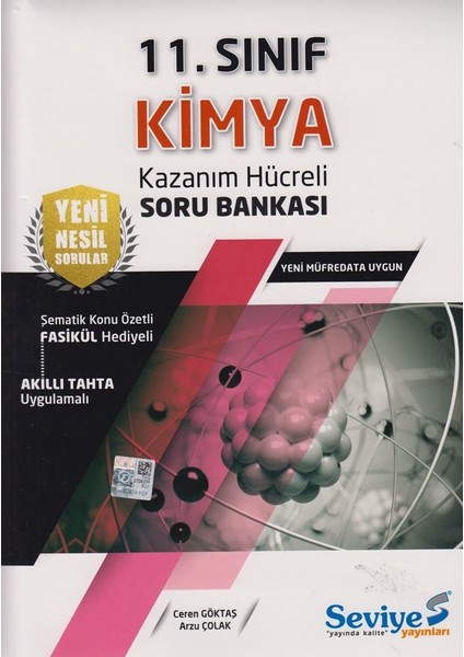 11. Sınıf Kimya Kazanım Hücreli Soru Bankası