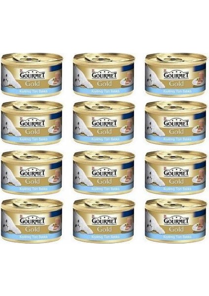 Gourmet Gold Kıyılmış Ton Balığı Etli Kedi Konservesi 85 gr x 12'li Paket