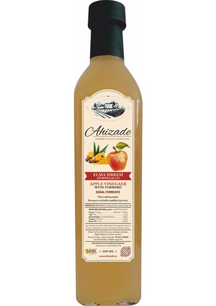 Elma (Zerdeçallı) Sirkesi - 500 ml