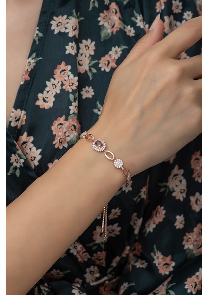 925 Ayar Gümüş Asansörlü Zultanit Taşlı Kadın Bileklik fiyatları