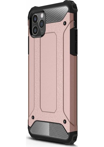 Apple iPhone 12 Pro Max Kılıf Rugged Armor Rose Gold