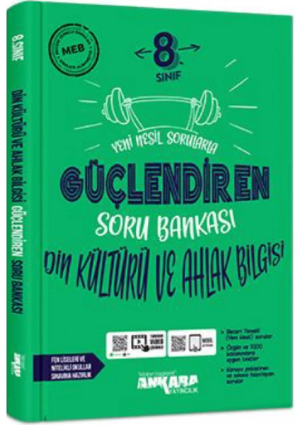 Ankara Yayıncılık 8.Sınıf  Din Kültürü Kültürü ve Ahlak Bilgisi Güçlendiren Soru Bankası