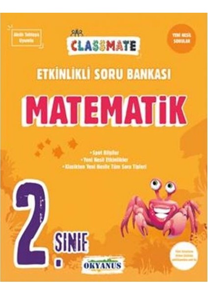 2. Sınıf Classmate Matematik Etkinlikli Soru Bankası