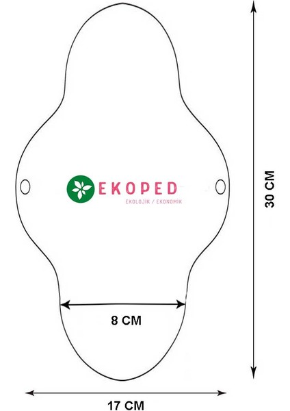 Doğal Yıkanabilir Kadın Pedi 5'li (Gece)