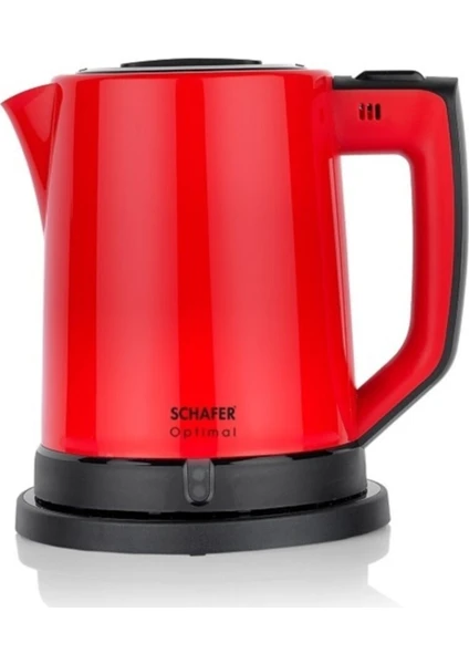 Optimal Su Isıtıcı Kettle Kırmızı