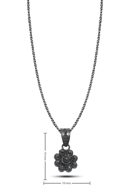 Bereket Model Oksitli Telkari Gümüş Kolye fiyatları