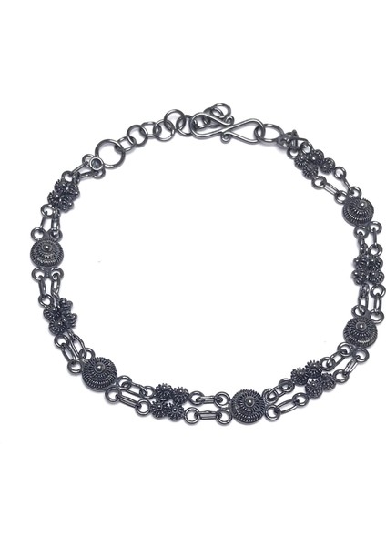 Kişniş Model Oksitli Telkari Kadın Gümüş Bileklik