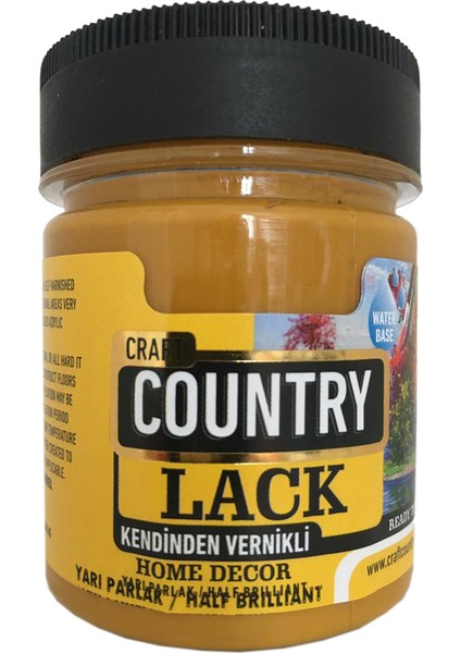 Kedinden Vernikli Lack Hobi Boyası 120 cc 4010 Oksit Sarı