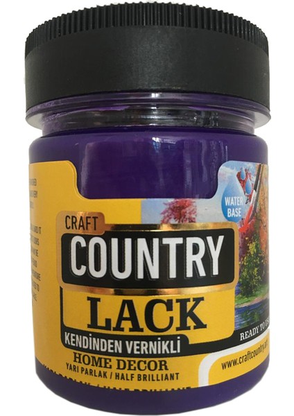 Kendinden Vernikli Lack Hobi Boyası 120 cc 4024 Mor
