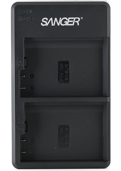 EN-EL15 Nikon 2'li USB Şarj Aleti