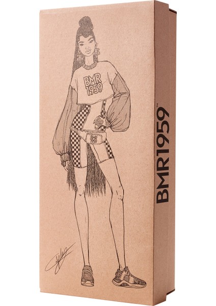 BMR1959 Koleksiyon Barbie Bebeği, Şortlu - Uzun Saçlı GHT91