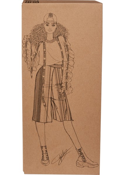 BMR1959 Koleksiyon Barbie Bebeği, Şapkalı - Kıvırcık Saçlı GHT92