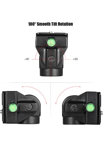 M-12 Monopod Tilt Kafası Panoramik Kafa Telefoto