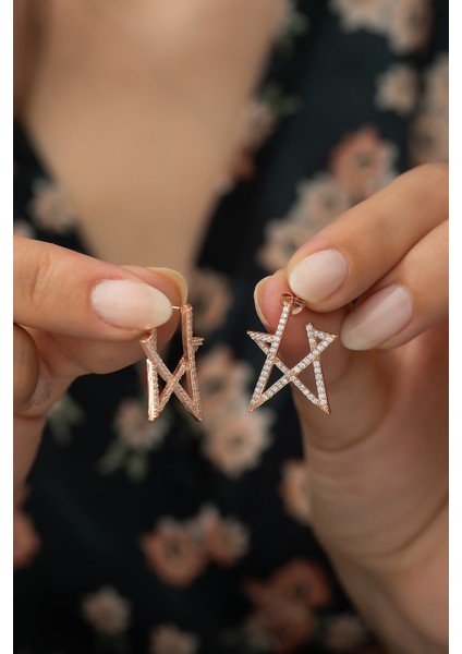 925 Ayar Yıldız Kadın Gümüş Küpe fiyatları