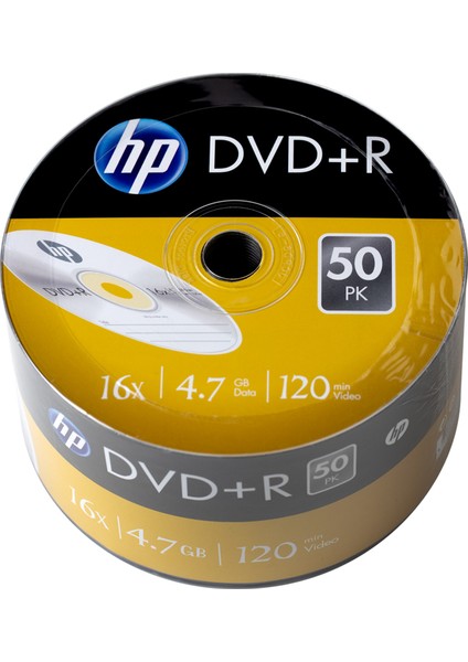 Hp Boş Dvd+R 16X 4.7gb 50'li Boş DVD